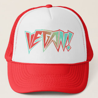 Red and Blue Rocker Vegan uit 1980 Trucker Pet