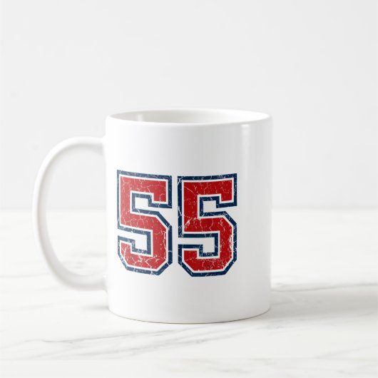 Red And Blue Srts Number 55 Jersey Uniform Player  Koffiemok (Links)