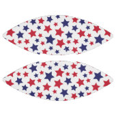 Red and Blue Stars, 4th of July, White Background American Football (Panelen)