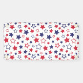 Red and Blue Stars, 4th of July, White Background Spandoek (Horizontaal)