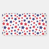 Red and Blue Stars, 4th of July, White Background Spandoek (Horizontaal)