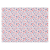 Red and Blue Stars, 4th of July, White Background Tafelkleed (Voorkant (Horizontaal))