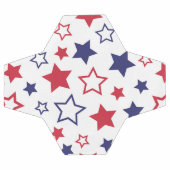 Red and Blue Stars, 4th of July, White Background Voetbal (Enkel)