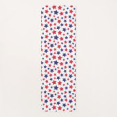 Red and Blue Stars, 4th of July, White Background Yogamat (Voorkant)