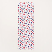Red and Blue Stars, 4th of July, White Background Yogamat (Voorkant)