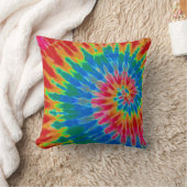 Red and Blue Tie Dye Pillow Kussen (Deken)