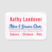 Red and Blue Trust Naamplaatje (Voorkant)