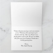 Red and Faux Gold Ornate Border Merry Christmas Kaart (Binnen)