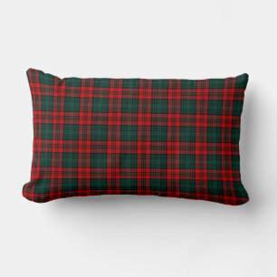Red and Forest Green Kerr Clan Scottish Pset Kussen