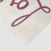 Red and Gingham Love Heart Bouquet Decoupage Tissuepapier (Detail)