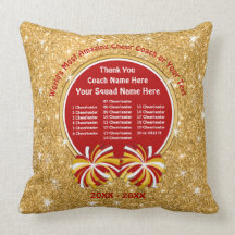 Red and Gold Cheer Coach Gifts, alle Cheerleader's