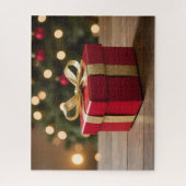 Red And Gold Christmas Gift Legpuzzel (Verticaal)