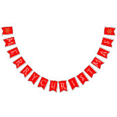 Red and Gold Christmas  Vlaggetjes (Alle)