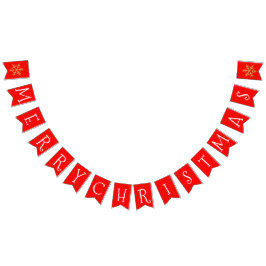 Red and Gold Christmas  Vlaggetjes