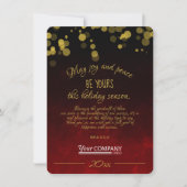 Red and Gold Company Holiday Kaart (Voorkant)