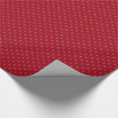 Red and Gold Fleur de Lys Cadeaupapier (Hoek)