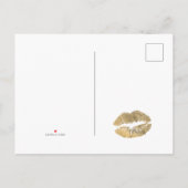 Red and Gold Glam Chic Beauty Salon Openen Uitnodiging Briefkaart (Achterkant)