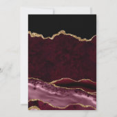 Red and Gold Glitter Agate 21st Birthday Kaart (Achterkant)