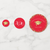 Red and Gold Graduation Confetti (Voorkanten)