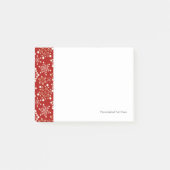 Red and Gold Holiday Patroon Post-it® Notes (Voorkant)