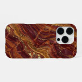 red and gold marble iPhone hoesje (Achterkant horizontaal)