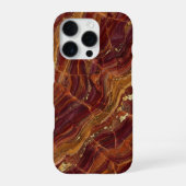 red and gold marble iPhone hoesje (Achterkant)