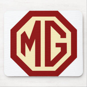 Red and Gold MG Logo Mousepad Muismat