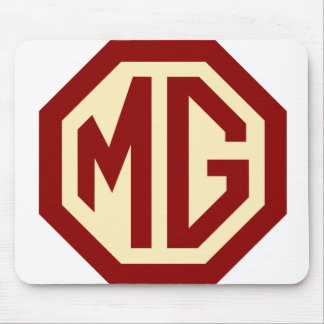 Red and Gold MG Logo Mousepad Muismat