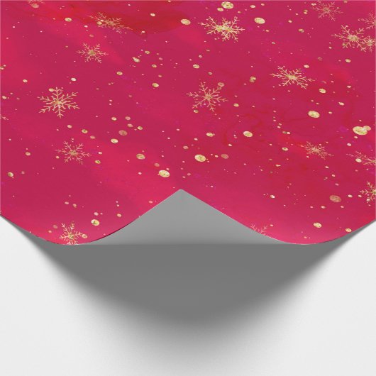 Red and Gold Nutcracker Ballet Cadeaupapier (Hoek)