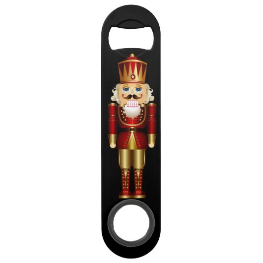 Red and Gold Nutcracker Speed Flessenopener (Achterkant)