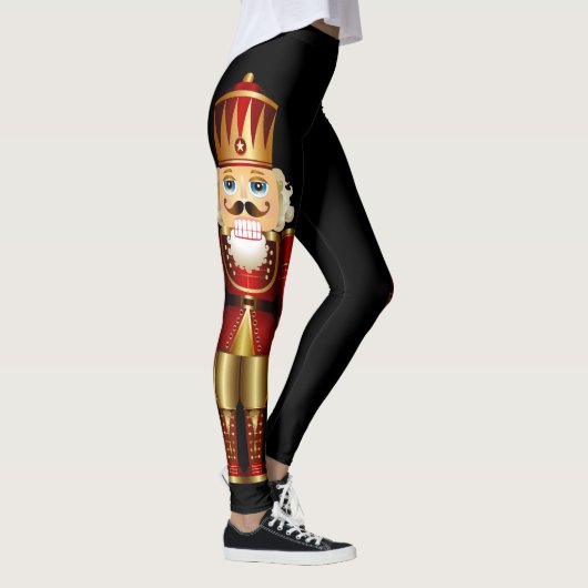 Red and Gold Nutcrackers Huge Leggings (Rechts)