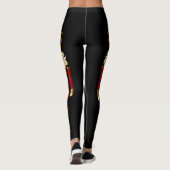 Red and Gold Nutcrackers Huge Leggings (Achterkant)