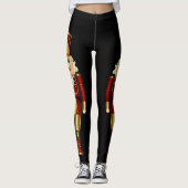 Red and Gold Nutcrackers Huge Leggings (Voorkant)
