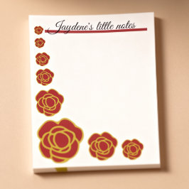 Red And Gold Roses  Post-it® Notes