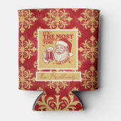 Red and Gold Snowflakes Christmas patterns Blikjeskoeler (Voorkant)