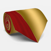 Red and Gold Swoboop Stropdas (Opgerold)