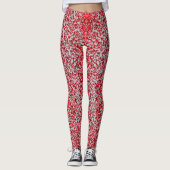 Red and Gray Dots  Leggings (Voorkant)