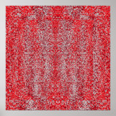 Red and Gray Dots Reflections Poster (Voorkant)