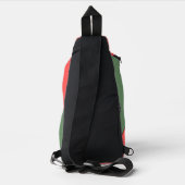 Red and Green 45 Degrees Minimalist Sling Bag (Achterkant)