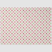 Red and Green Christmas Ornament Pattern Tissuepapier (Voorkant)