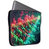 Red and Green Christmas Tree on an Electronics Bag Laptop Sleeve (Voorkant Rechts)