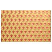 Red and Green Fleur de Lis Fabric Stof (Yard (91,4 cm))