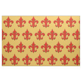 Red and Green Fleur de Lis Fabric Stof (Fat Quarter)