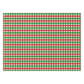 Red and Green Gingham Pattern Tafelkleed (Voorkant (Horizontaal))
