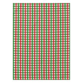 Red and Green Gingham Pattern Tafelkleed (Voorkant)