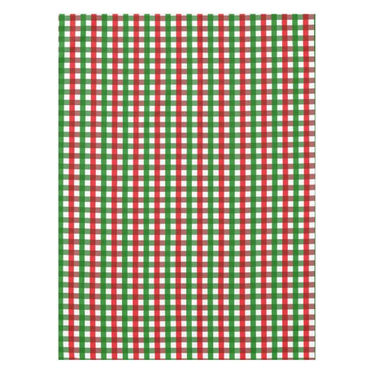 Red and Green Gingham Pattern Tafelkleed (Voorkant)