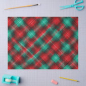 Red and green holiday plaid tissuepapier (Craft)