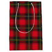 Red and Green Pattern Medium Cadeauzakje (Voorkant)