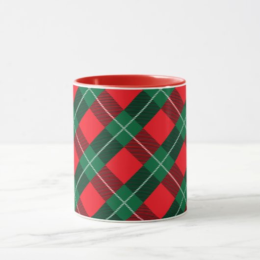 Red and Green Plaid  Mok (Midden)