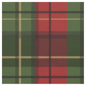 Red And Green Plaid Tartan Pattern Stof (Close Up)